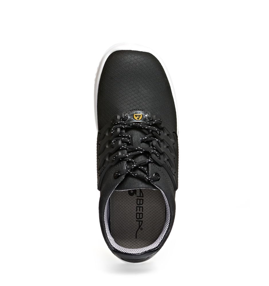 Abeba 872500 31761 S1 ESD Halbschuh, Rutschhemmende TPU-Sohle, Schwarz, 44 Grösse 31761-44 44 EU, 44