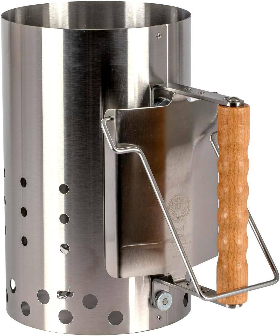 Petromax Anzündkamin XL aus Edelstahl – 6,5 l für Holzkohle &amp; Briketts BBQ! | Optimale Luftzufuhr fü