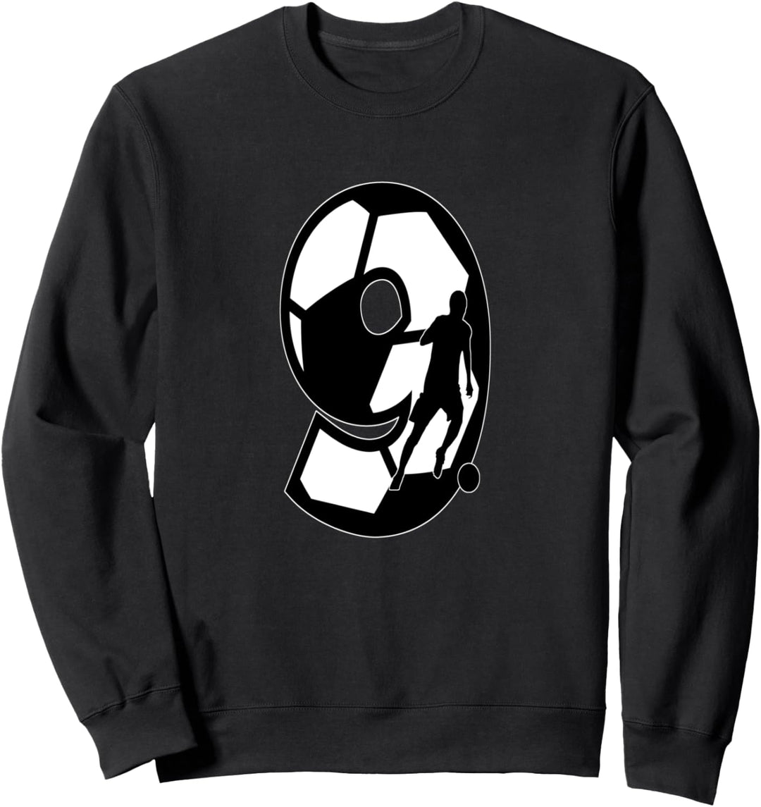 Fussballnummer 9.Number Sweatshirt