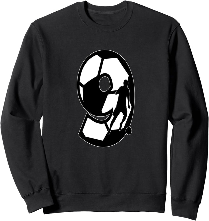 Fussballnummer 9.Number Sweatshirt