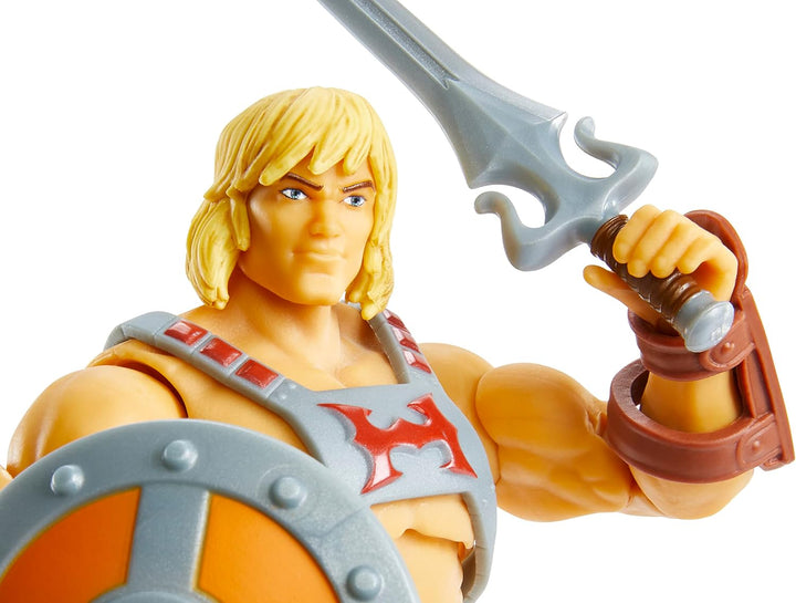 Masters of the Universe Masterverse Revelation He-Man Action Figure, 7-in MOTU Battle Figure for Sto