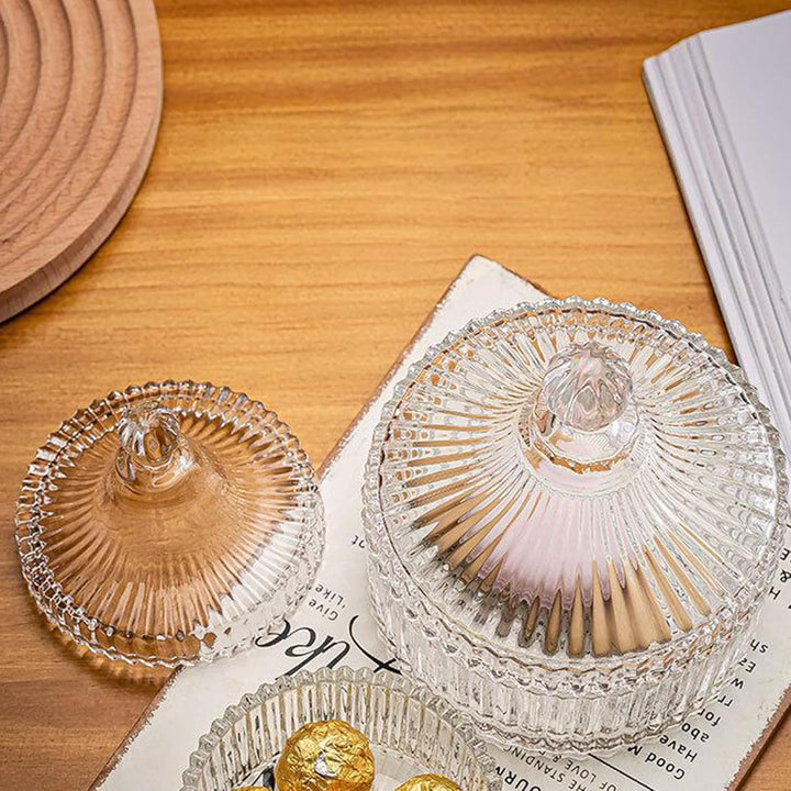 Bonbonglas aus Glas Bonbonglas mit Deckel Gläser Bonbonbehälter Vintage Bonbonglas mit Deckel für Pa