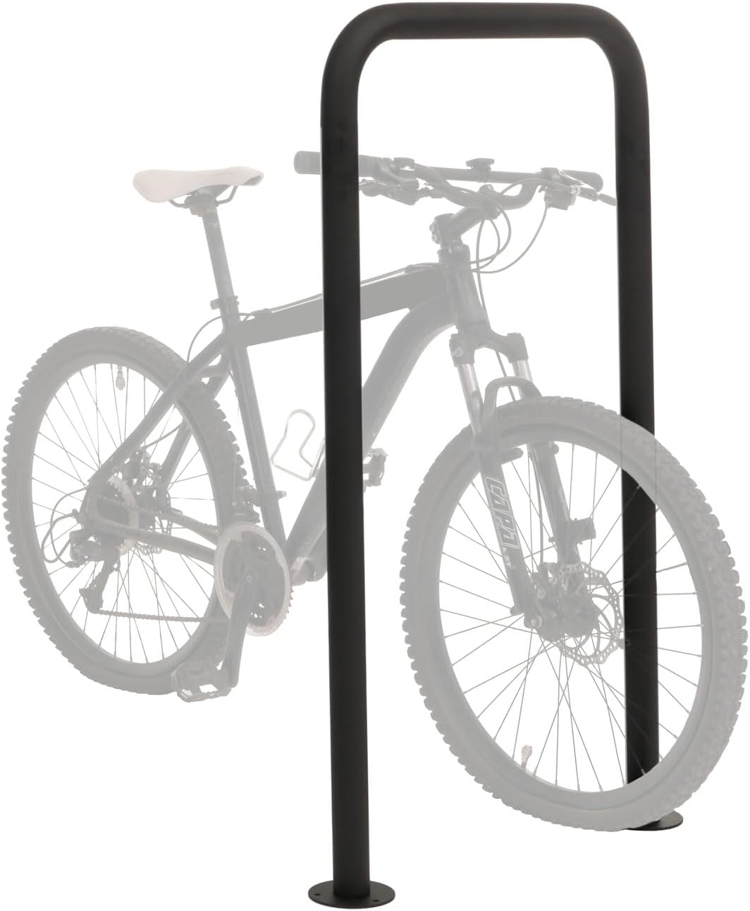 Mendler Fahrradbügel HWC-N42, Fahrradständer Anlehnbügel Bügel Absperrung, In-/Outdoor Stahl pulverb