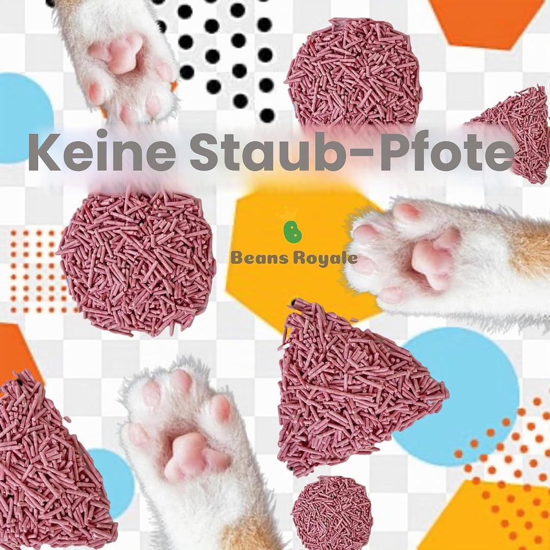 Tofu Katzenstreu, klumpendes Kätzchenstreu, spülbar, Erbsfaser, staubfrei, geruchskontrollierend, ge