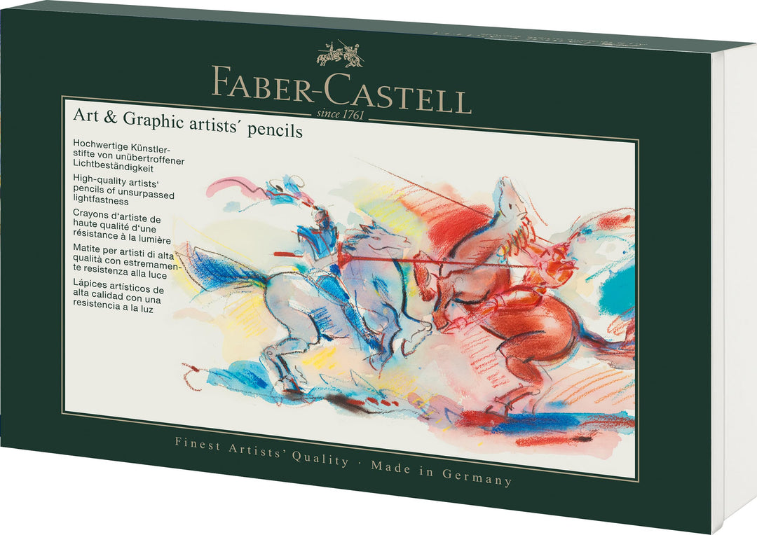 Faber-Castell 210008 - Art & Graphic Set, 36-teilig, mit Polychromos Buntstifte, Bleistifte Graphite