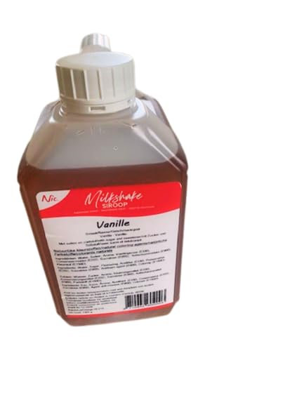 Milchshake Sirup Vanille im 2 l Kanister + hochwertigem Doppelmass