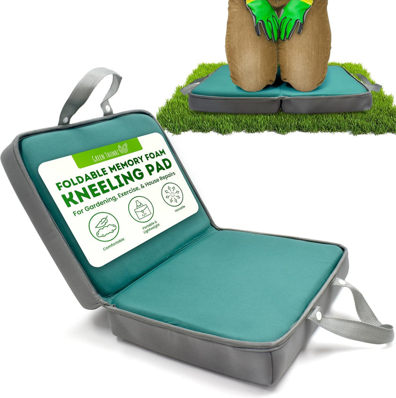 Green Thumbz Kniekissen – 1 Packung Faltbare Kniekissen Garten mit Tragegriff und Reissverschluss –