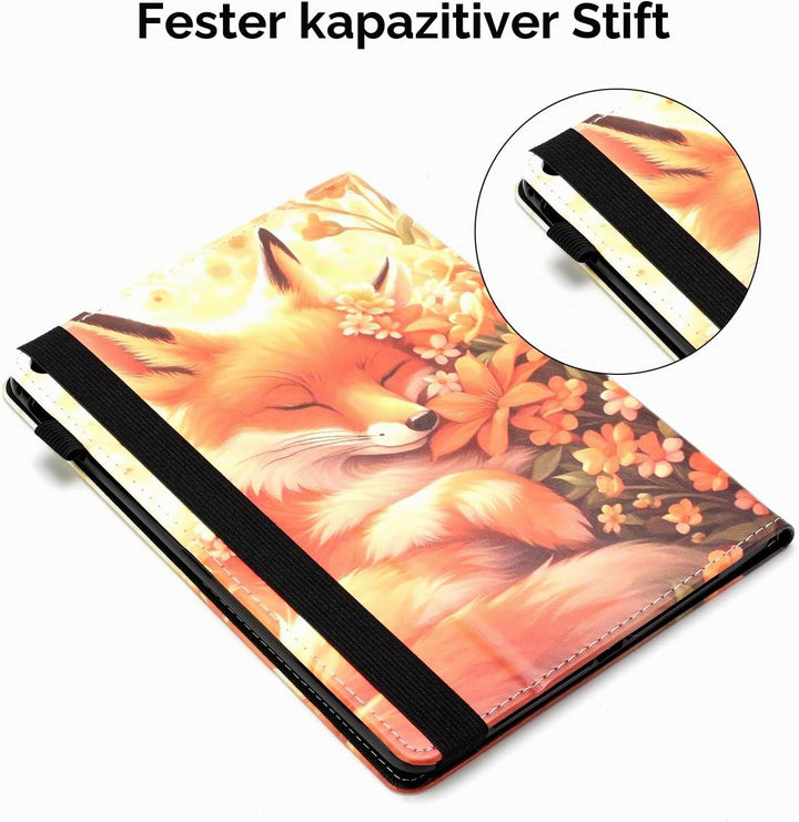 Rostsant Hülle für Samsung Galaxy Tab A9 Plus PU Leder Hülle Magnetischer Ständer Galaxy Tab A9 Plus