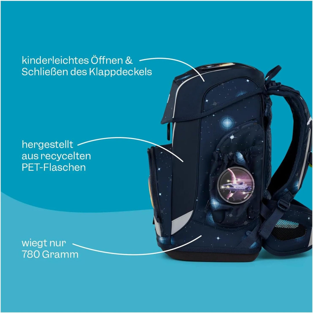 ergobag cubo Light Set ergonomischer Schulanzen, extra leicht, Set 6-teilig, 780 g Einheitsgrösse Am