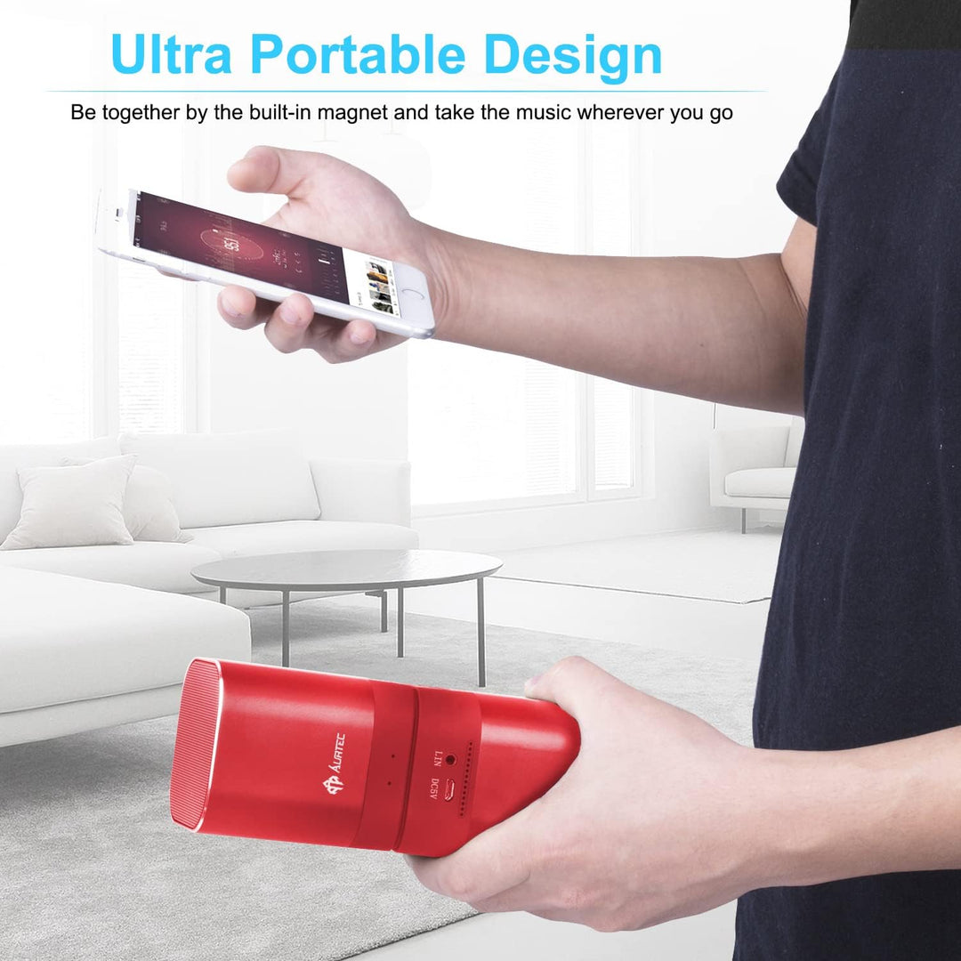 Tragbarer Bluetooth-Lautsprecher AT1, AURTEC Dual Wireless-Lautsprecher mit echter Wireless-Stereo-T