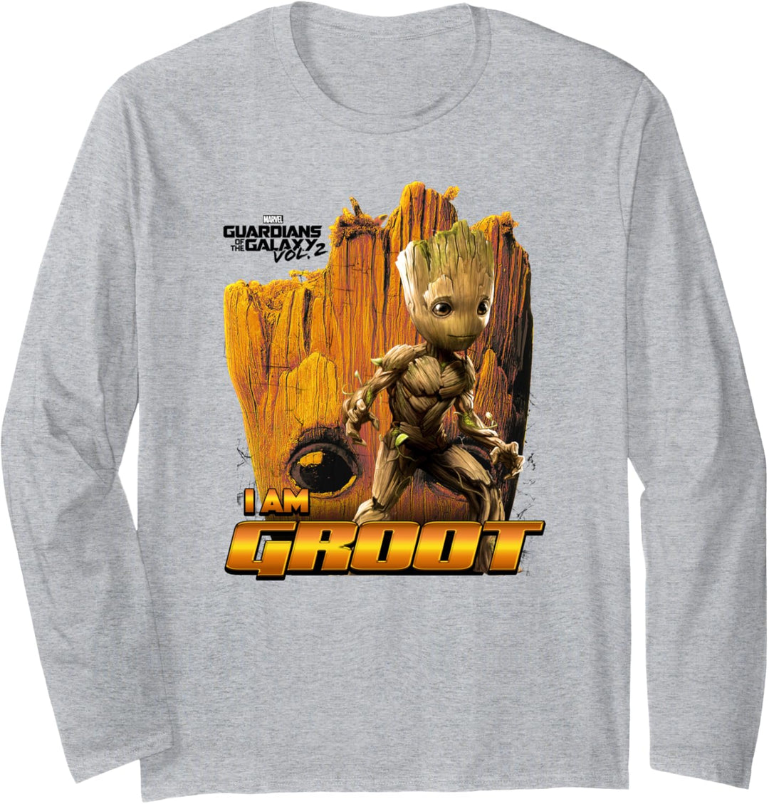 Marvel Guardians Of The Galaxy Groot Collage Langarmshirt