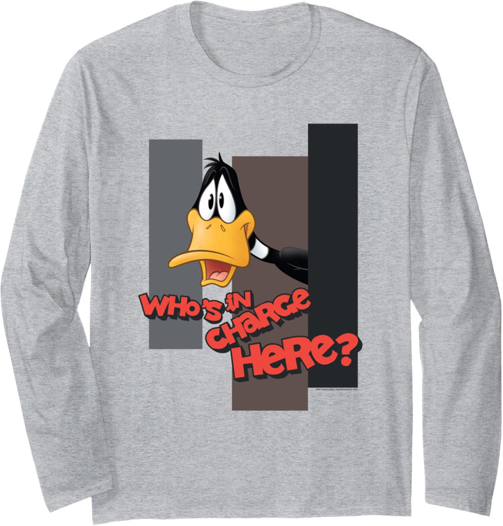 Looney Tunes Daffy Duck Who's in Charge? Langarmshirt