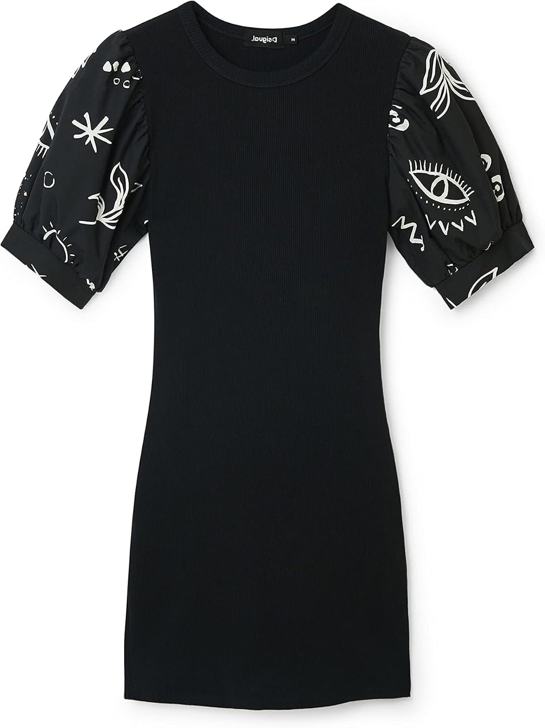 Desigual Damen Casual Dress XL Schwarz, XL Schwarz