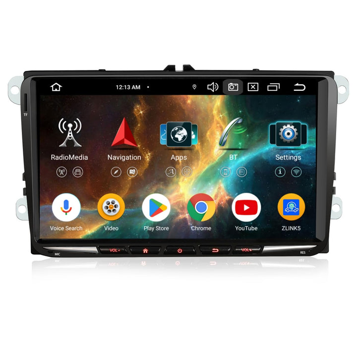 Erisin 9 Zoll Android 14 Acht-Kern 4GB+64GB DAB+ Autoradio Für VW Passat B6 Golf 5 Golf 6 Tiguan Tou