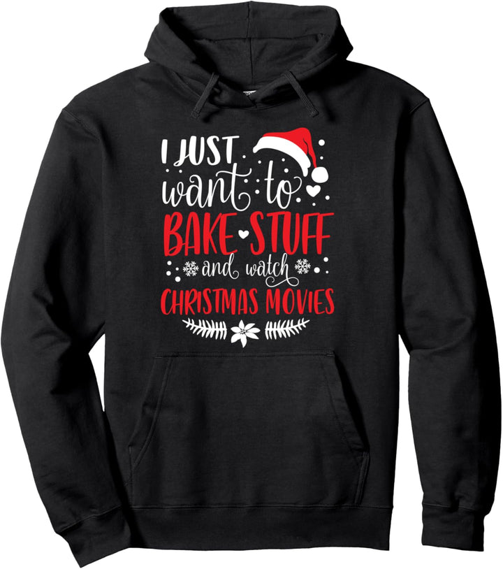 Backen und Weihnachtsfilme Christmas Movies Plätzchen Kekse Pullover Hoodie
