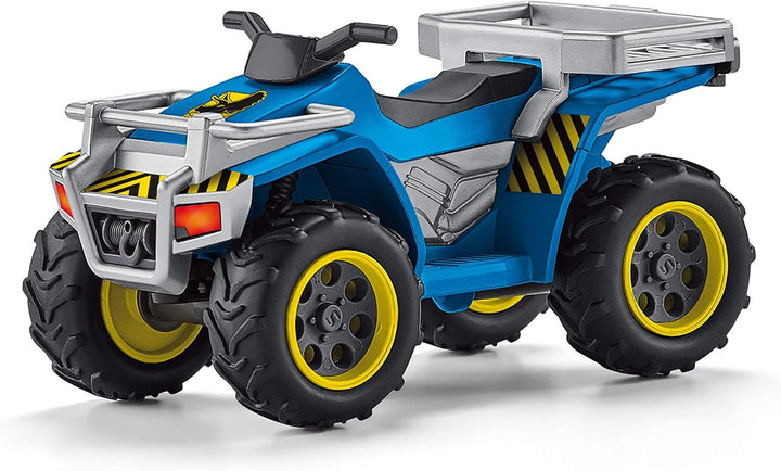 SCHLEICH 41466 Flucht auf Quad vor Velociraptor, für Kinder ab 5-12 Jahren, Dinosaurs - Spielset Sin