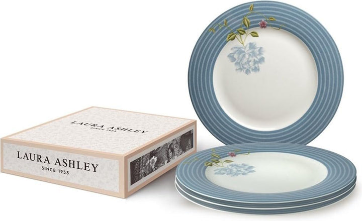 Laura Ashley Geschenkset 4 Teller 26 cm Seaspray Candy Stripe