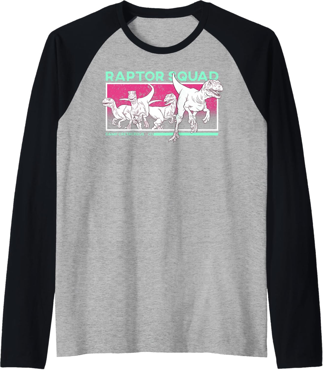 Jurassic World: Camp Cretaceous Raptor Squad Pink Raglan