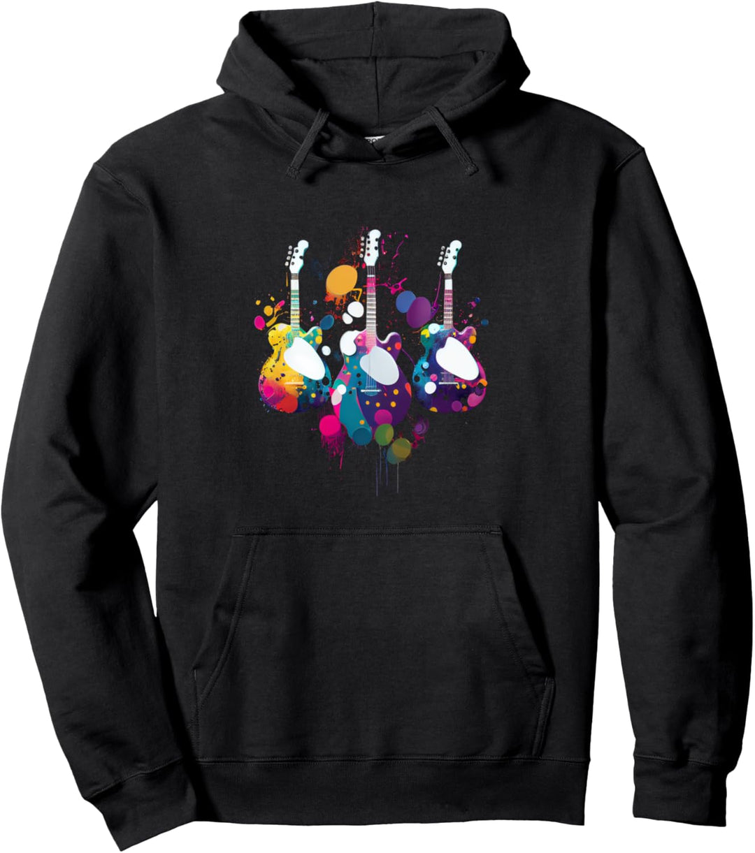 Gitarren Musiker Gitarrist Pullover Hoodie
