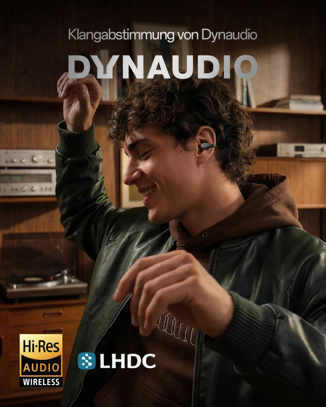 OPPO Enco Clip2 Open-Ear Earbuds, 11mm+9mm Dual Treiber, Bluetooth 6.1 Dynaudio-Sound Ohrhörer, EarH