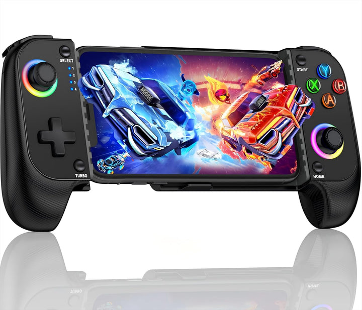 HASACOOL Handy Controller für iPhone, Smartphone Controller für Android mit Hall Effect Joystick, Bl