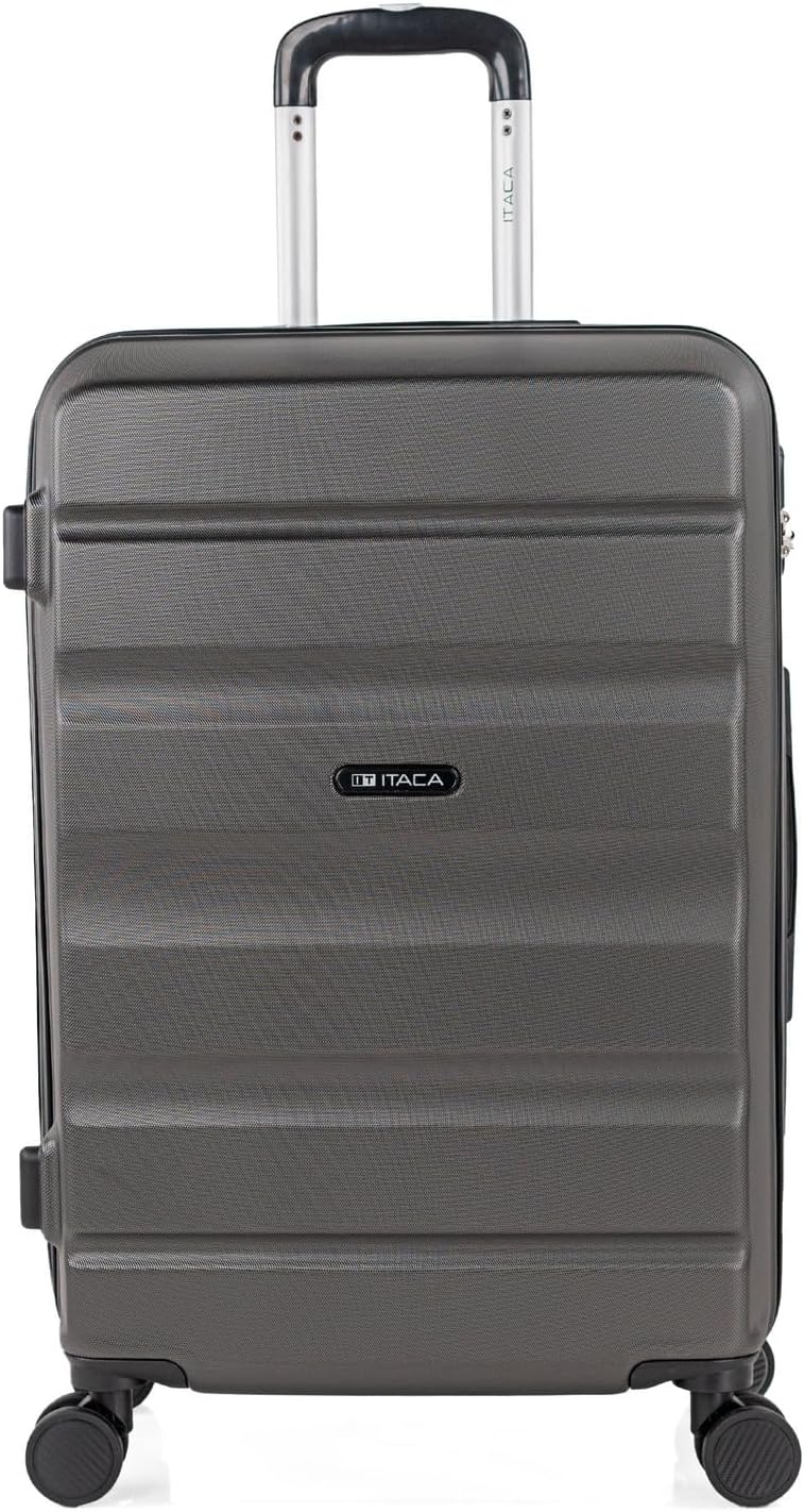 ITACA - Koffer Set mit Rollen in gross für Reisen - Reisekoffer Set aus robuster hartschalenkoffer-S