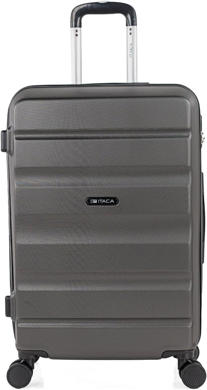 ITACA - Koffer Set mit Rollen in gross für Reisen - Reisekoffer Set aus robuster hartschalenkoffer-S