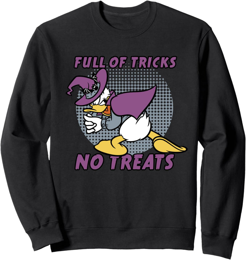 Disney Donald Duck Full of Tricks No Treats 80s Halloween Sweatshirt