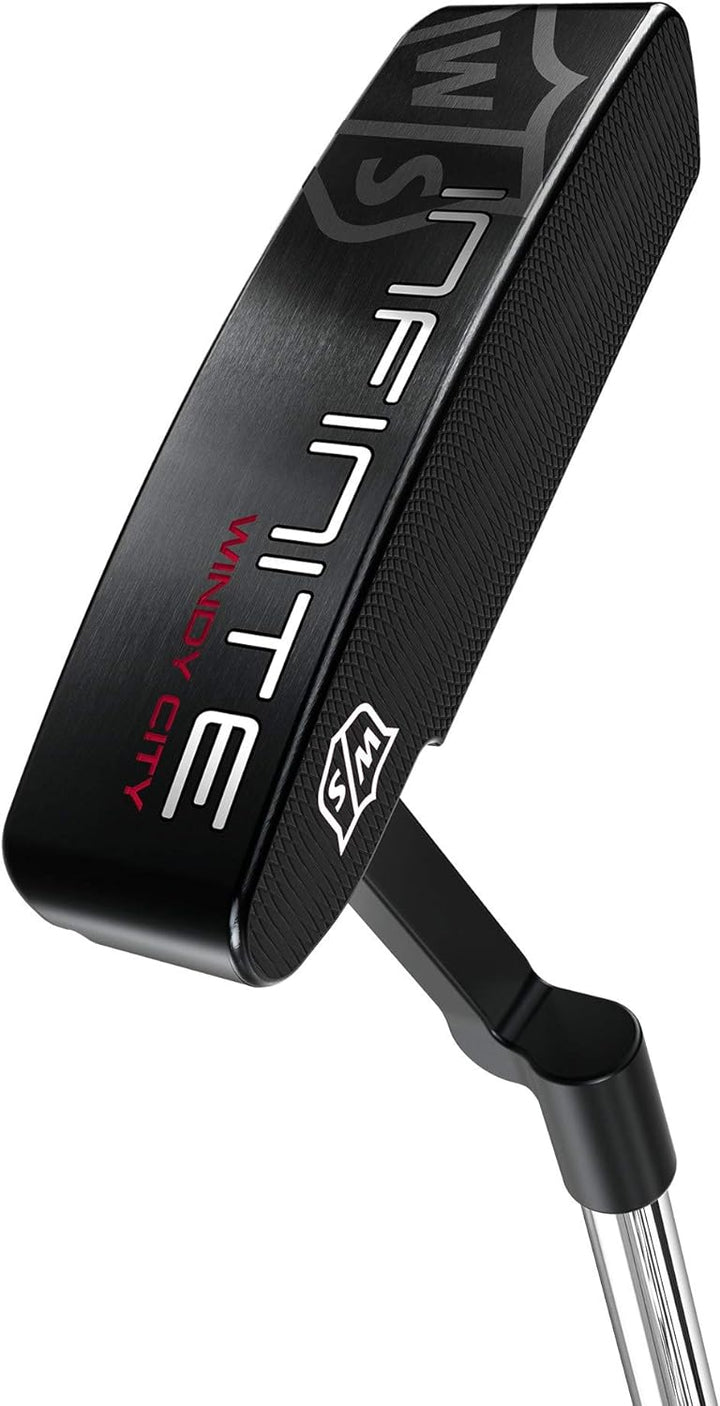 Wilson Staff Infinite Golf Putter, Steel, 34 Inches Rechts Infinite Schwarz, Rechts Infinite Schwarz