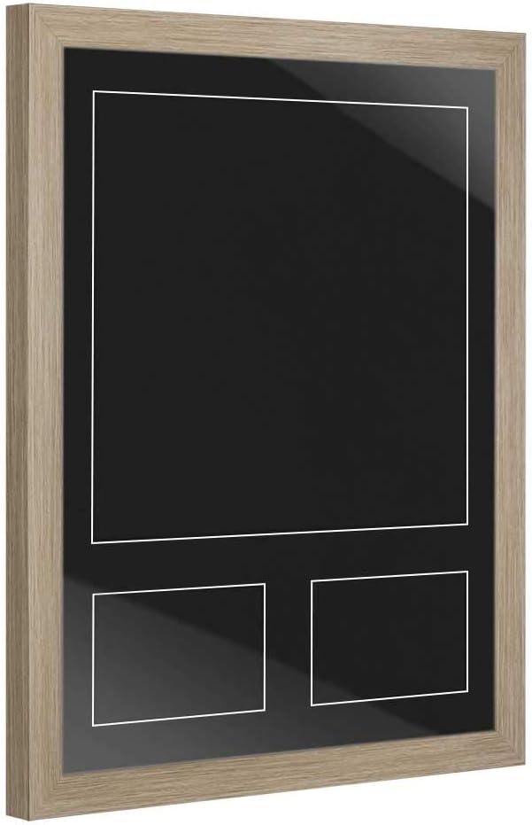 Bilderrahmen Trikotrahmen stabil RahmBig Schwarz 50 X 70 cm Rahmen für Trikots, Sport Shirts + Passe