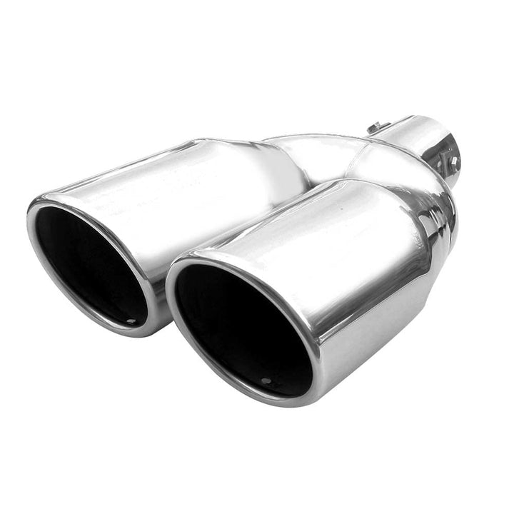 Auspuffblende Doppelrohr Endrohr Edelstahl Auto Endrohrblenden Auspuffendrohr Auspuffrohr Tuning Uni