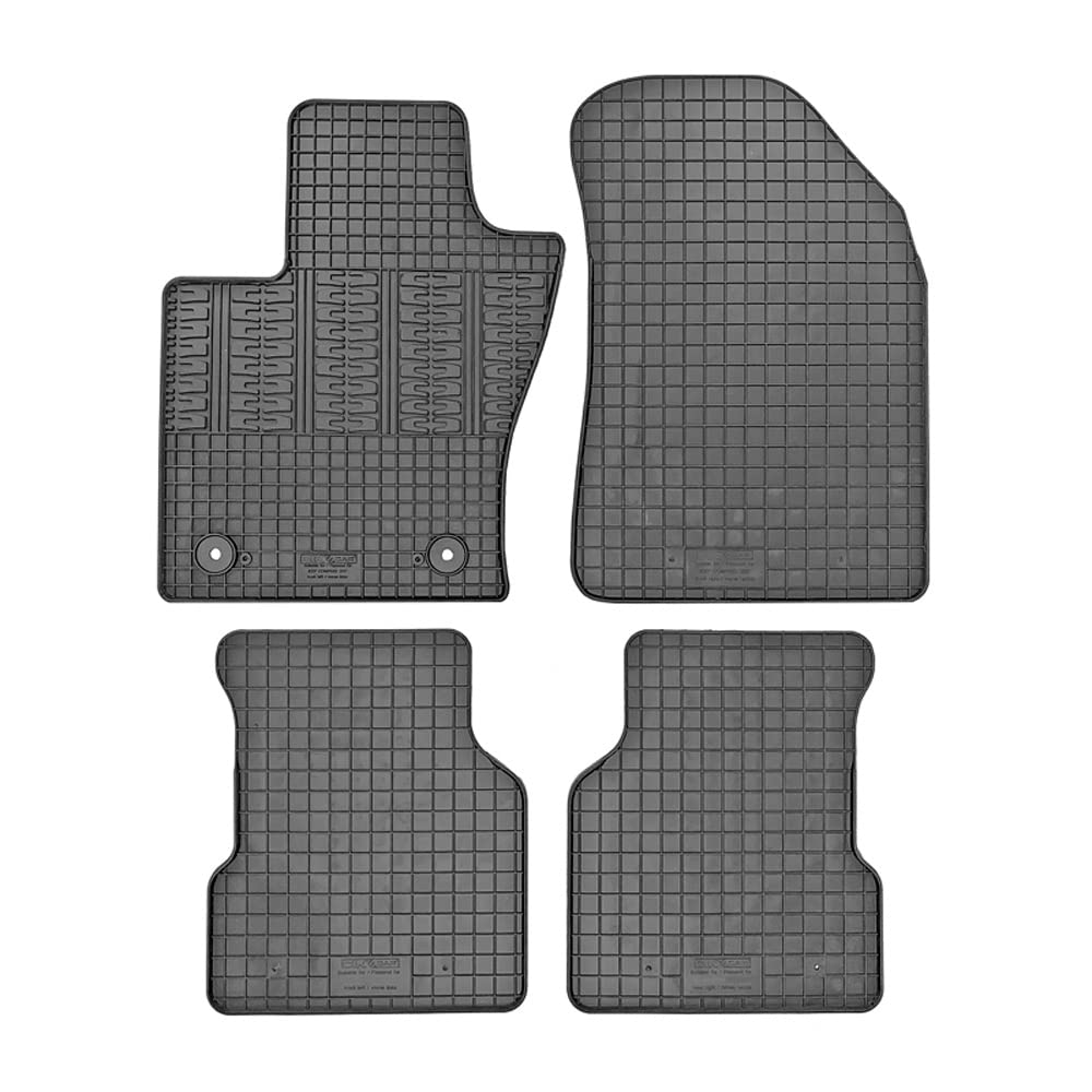 AUTO-STYLE Satz Gummimatten kompatibel mit Alfa Romeo Tonale 2022- (4-teilig + Montagesystem)