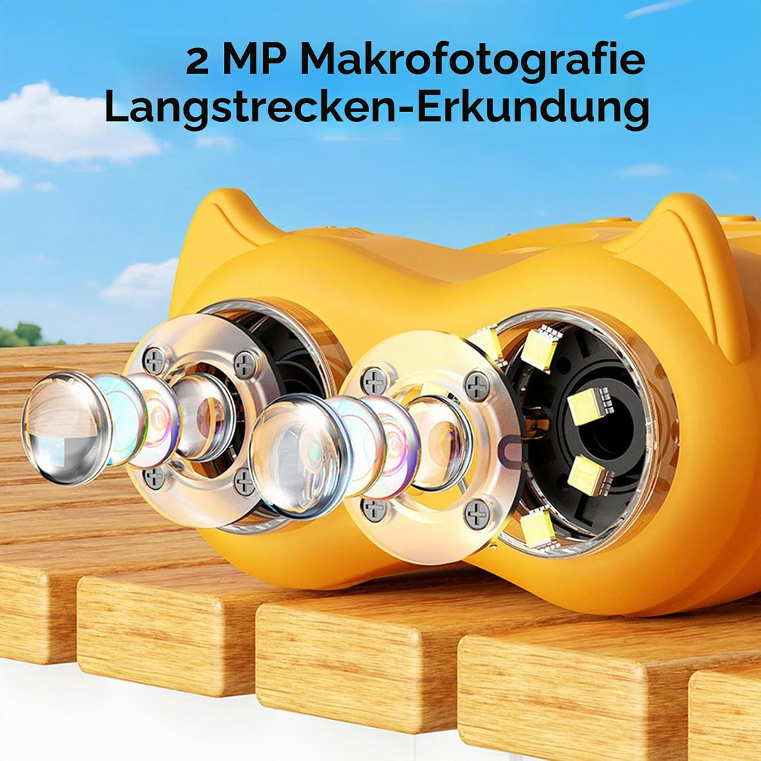 2 in 1 Mikroskop und Teleskop, Mikroskop für Kinder, tragbares Taschen Mikroskope, 1000 x Handmikros