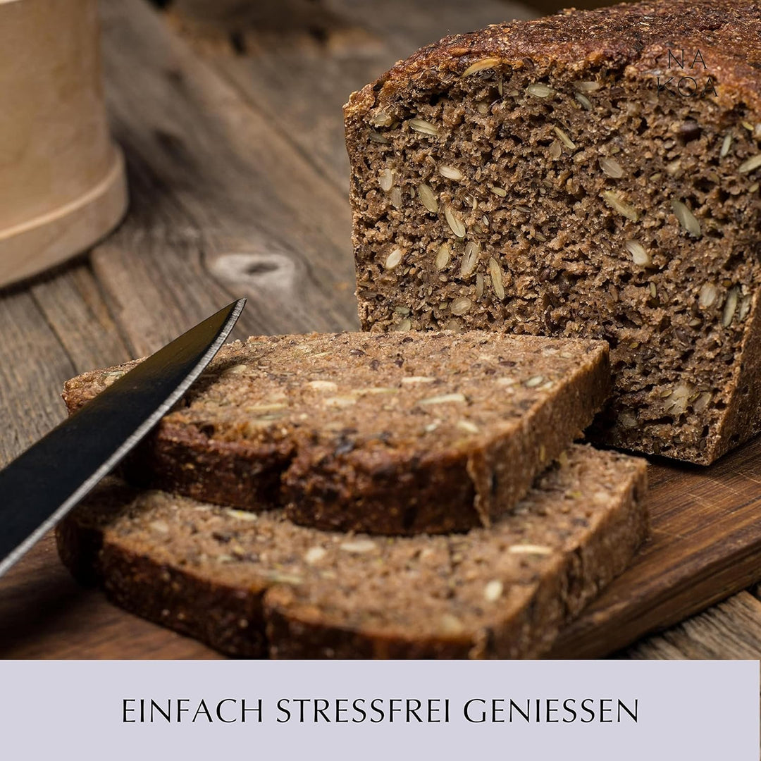 NAKOA Brotbackform aus natürlichen Rohstoffen mit hervorragender Antihaftwirkung I Kastenform Brotba