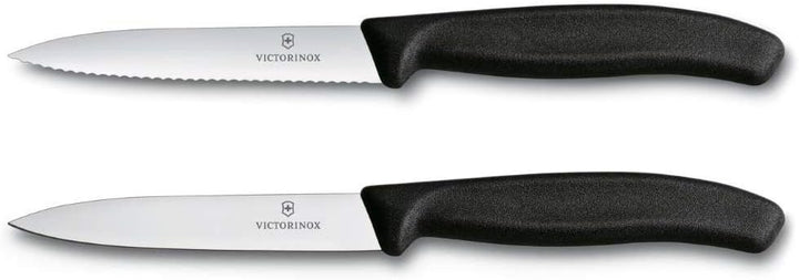 Victorinox Swiss Classic, Tomaten- und Gemüsemesser-Set, 2teilig, Extra Scharfe Klinge, Kunststoffgr