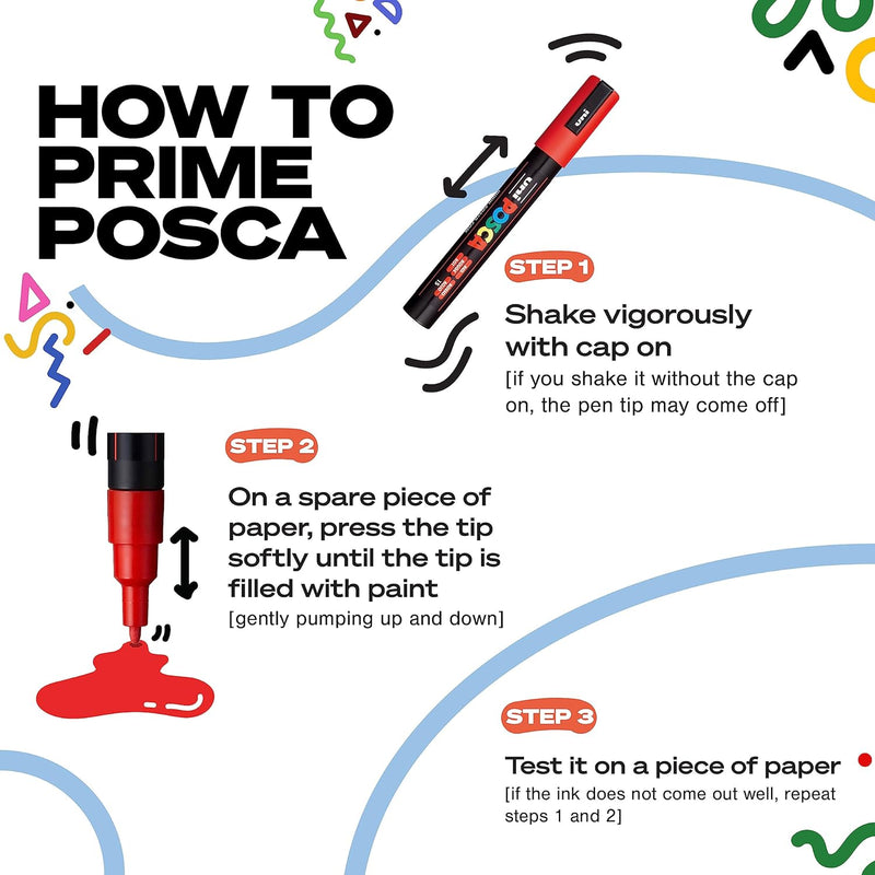 POSCA Marker Rundspitze 8er Set 1.8-2.5mm, Softcolors