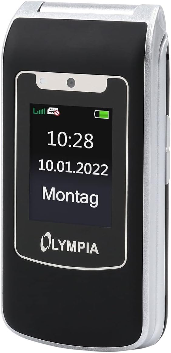 Olympia Style Duo 4G Senioren Mobiltelefon grosse Tasten Klapphandy schwarz