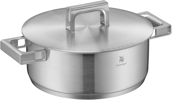 WMF Ultimate Cool Kochtopf klein 24 cm, Edelstahldeckel, Bratentopf Induktion 4,1l, Cromargan Edelst