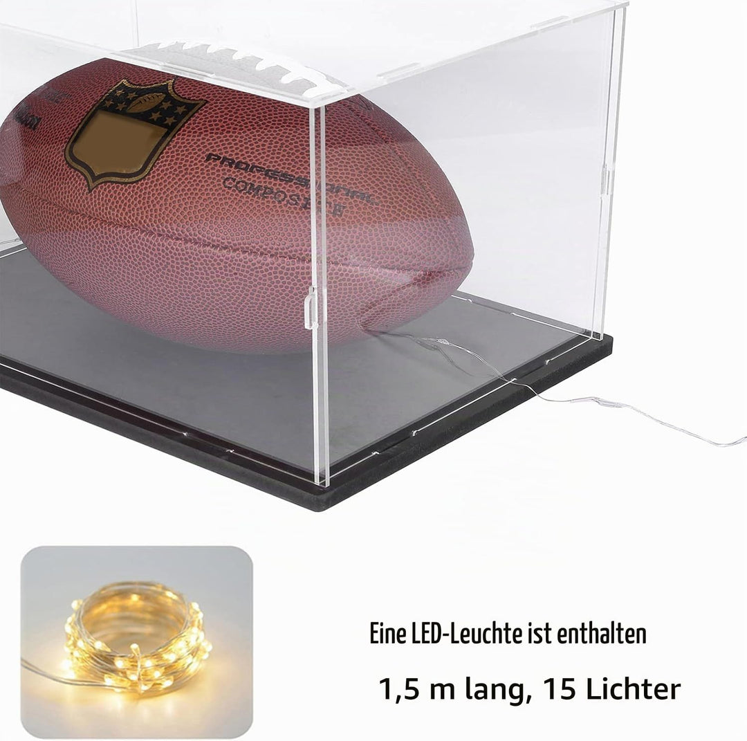 Acryl Vitrine Schaukasten für Lego 10281 43249 75403 75381, Glasvitrine Acrylbox Transparent Würfel