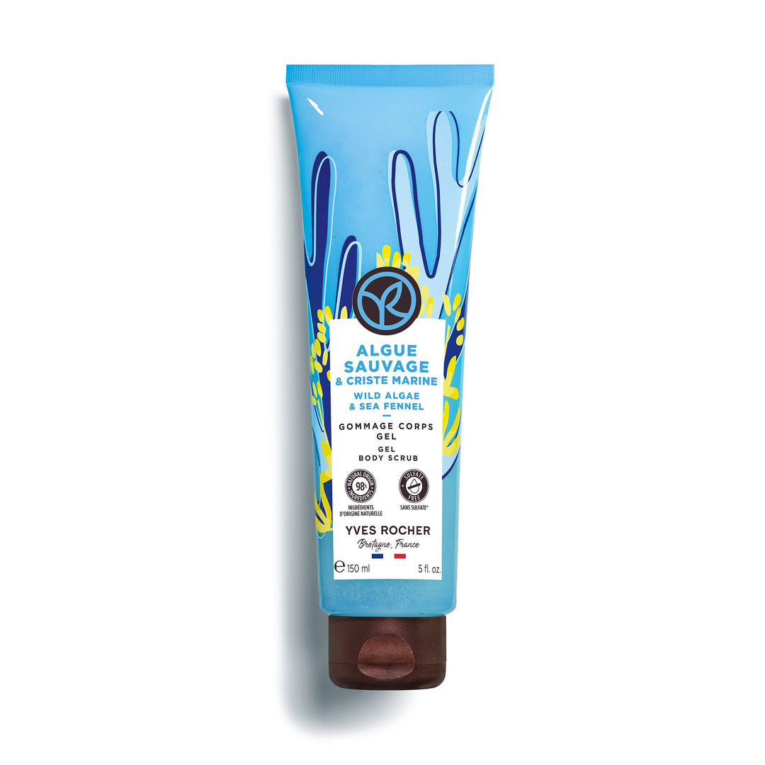 Yves Rocher Nature Bain Körperpeeling Wildalgen & Meeresfenchel, sulfatfrei, 98 % Inhaltsstoffe natü