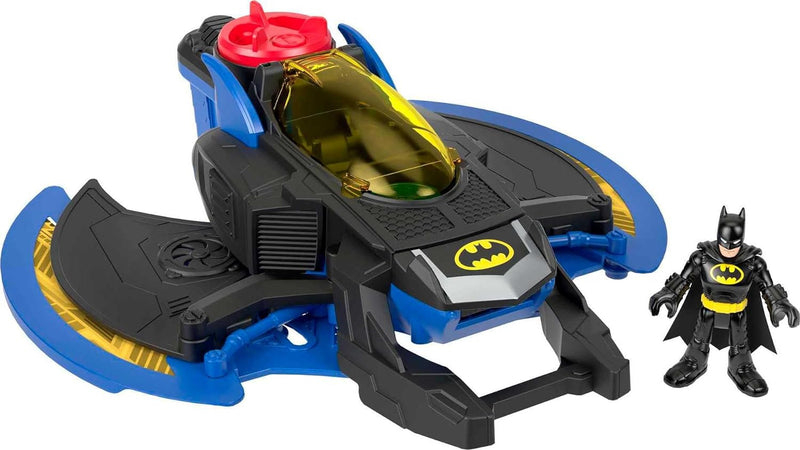 Fisher-Price Imaginext DC Super Friends Batwing - Flugzeug mit weichen Stoffflügeln, abfeuerbaren Ge