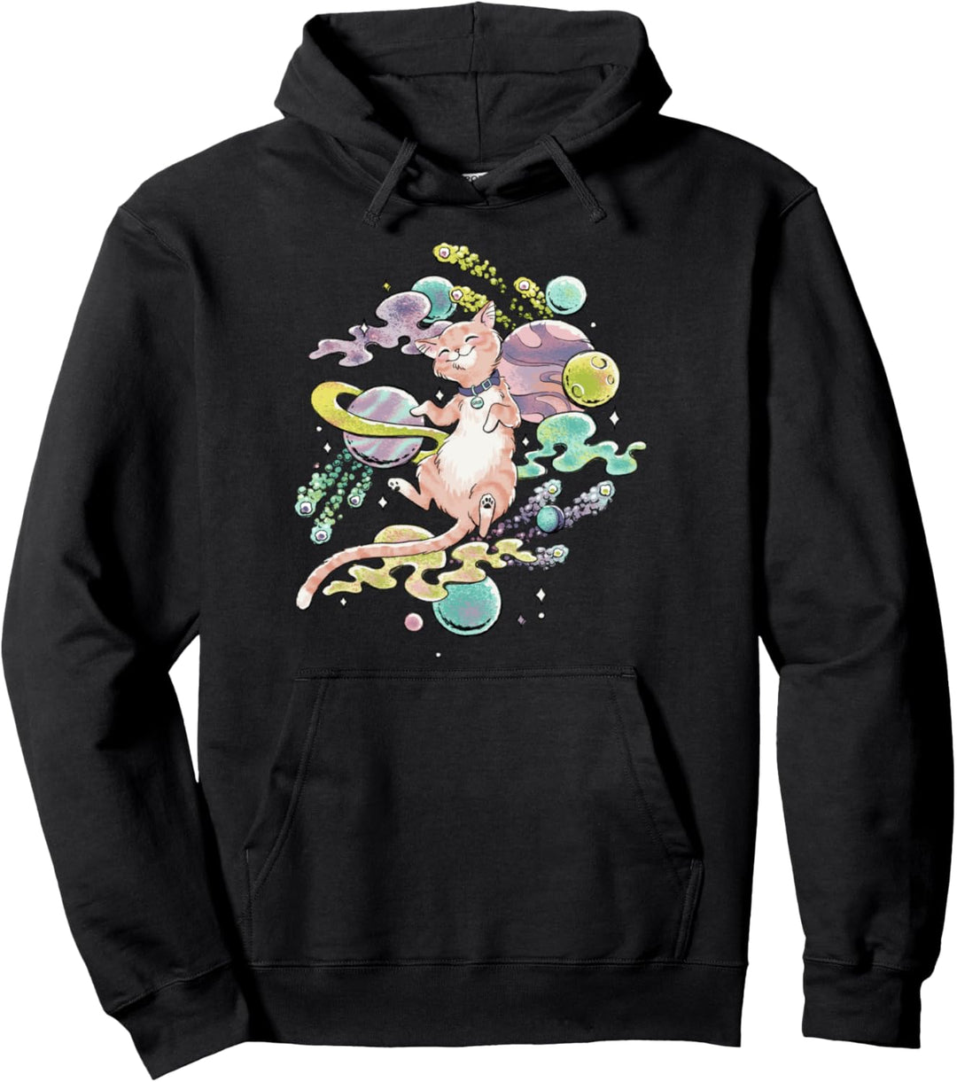 Captain Marvel Goose The Cat Space Doodles Pullover Hoodie