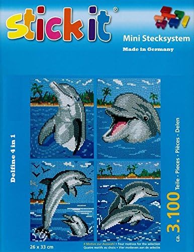 stickit MIni Stecksystem Delfine 4 in 1 ca. 3.100 Teile Nr. 41155