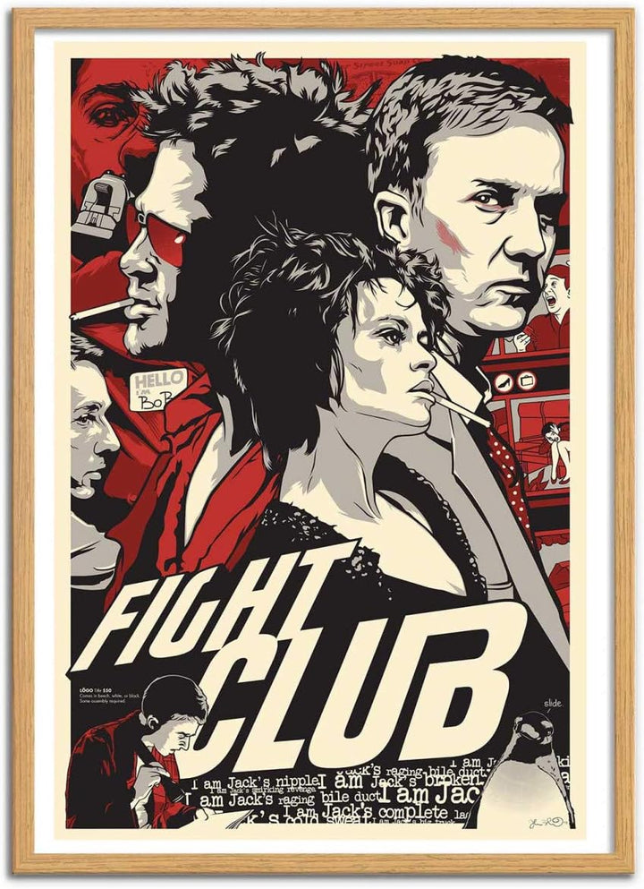 Wall Editions Art-Poster - Fight Club - Joshua Budich