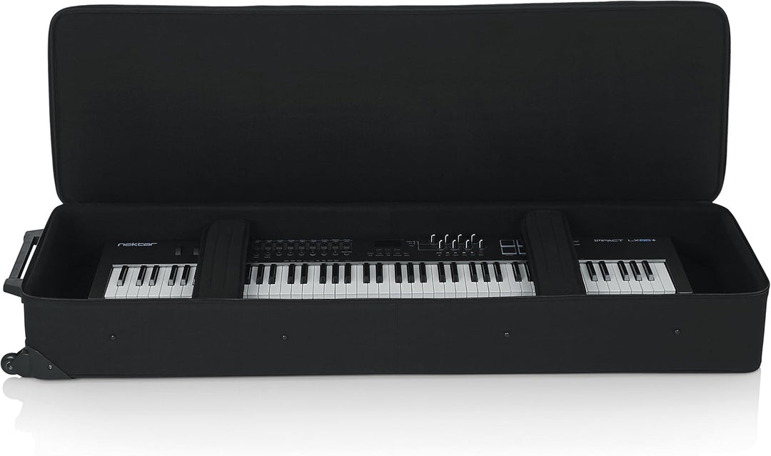 Gator Cases Leichtgewichtige Keyboardtasche mit Rollen für 88-Tasten Keyboards und elektrische Klavi