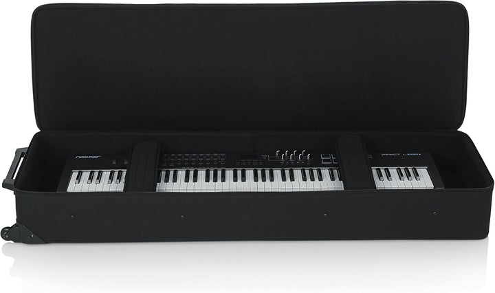 Gator Cases Leichtgewichtige Keyboardtasche mit Rollen für 88-Tasten Keyboards und elektrische Klavi