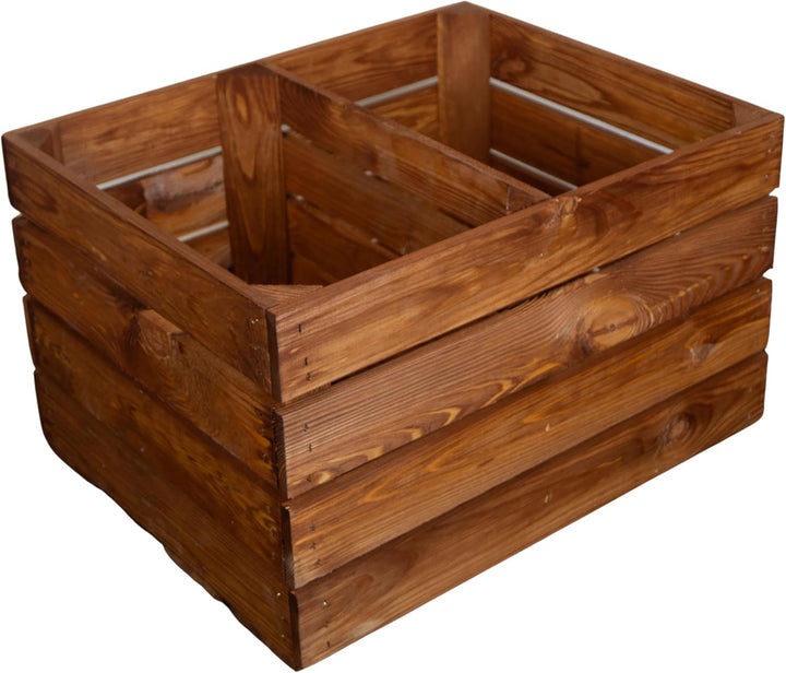 Kistenkolli Altes Land Holzkiste Ocker Schuhablage Schuhständer DIY Upcycling Regalbau Schuhaufbewah