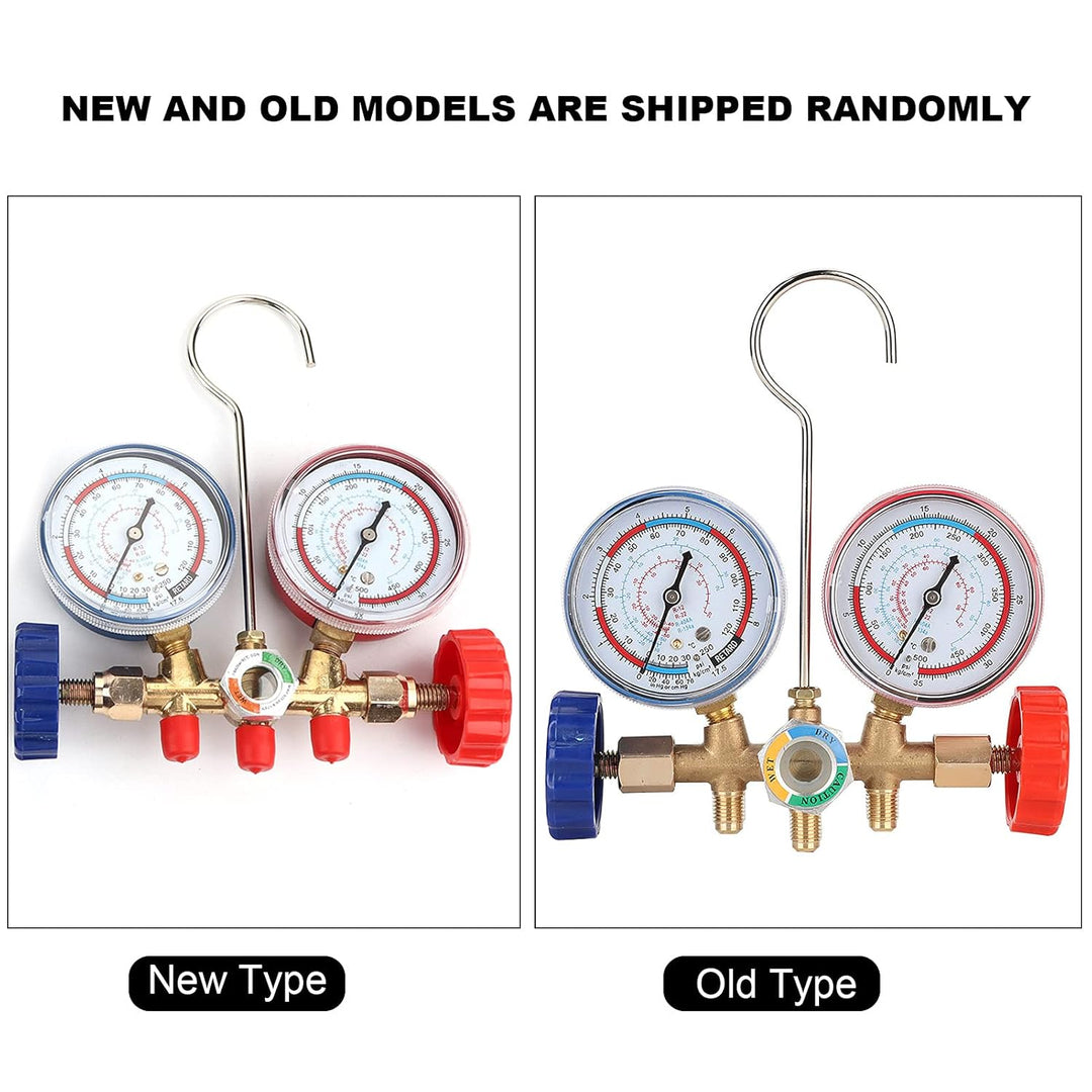 Vakuumpumpe Manifold Gauge Set, Fydun Kältemittel Klimaanlagen Werkzeuge AC Diagnose Manifold Anzeig