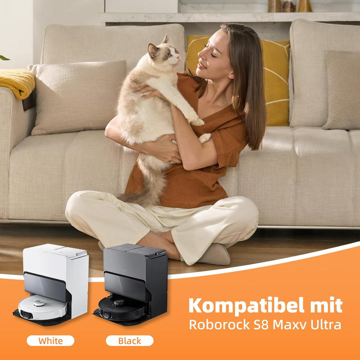 4 Stück Wasserfilter Wartungsbürste Reinigungsbürste und Mop Schrubber Zubehör Kompatibel mit Roboro