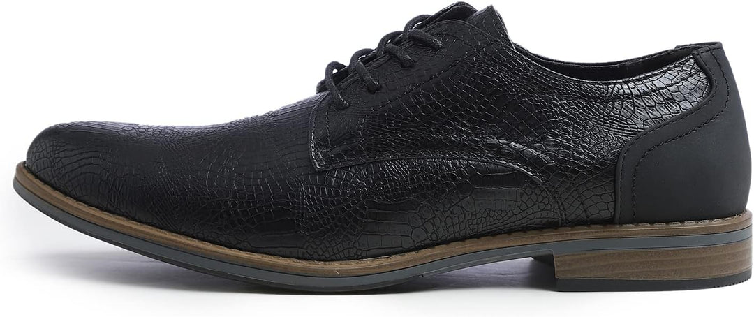 Feversole Men's Classic Dress Marc Herren Anzugschuhe Derby Schnürschuhe Business Schuhe Formale Mod